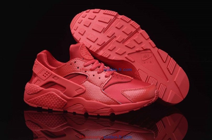 baskets nike air huarache rouge, Reduction Nike Air Huarache Chaussures Running Femme Rouge